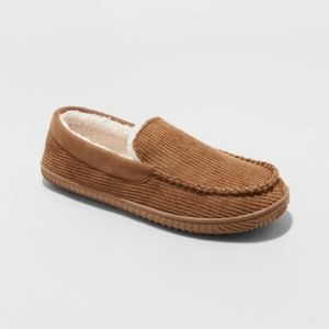 Goodfellow & Co Men's Arlo Moccasin Slippers Sherpa Lining